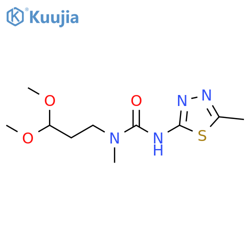 Urea,N-(3,3-dimethoxypropyl)-N-methyl-N'-(5-methyl-1,3,4-thiadiazol-2-yl)- structure