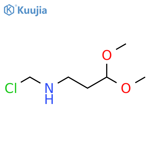 1-Propanamine, N-(chloromethyl)-3,3-dimethoxy- structure