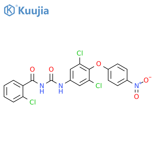 Benzamide, 2-chloro-N-[[[3,5-dichloro-4-(4-nitrophenoxy)phenyl]amino]carbonyl]- structure