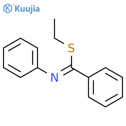 BENZENECARBOXIMIDOTHIOIC ACID, N-PHENYL-, ETHYL ESTER, (Z)- structure