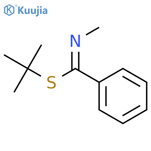 BENZENECARBOXIMIDOTHIOIC ACID, N-METHYL-, 1,1-DIMETHYLETHYL ESTER, (E)- structure