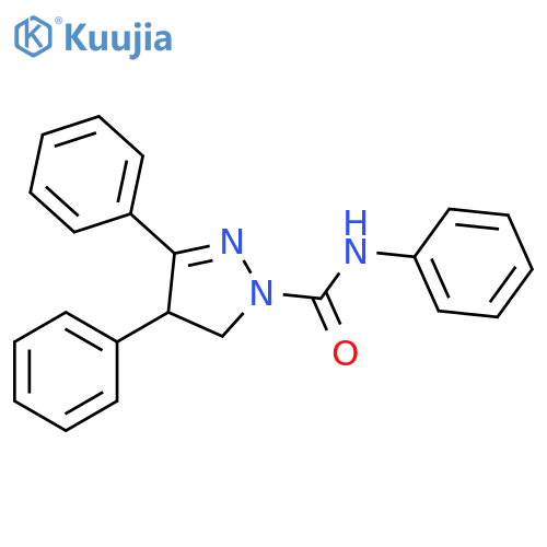 1H-Pyrazole-1-carboxamide, 4,5-dihydro-N,3,4-triphenyl- structure