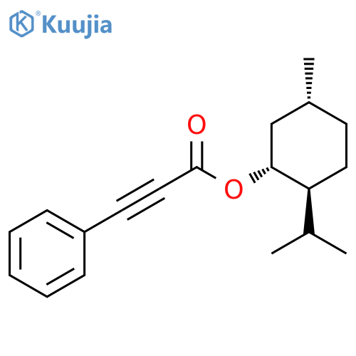 2-Propynoic acid, 3-phenyl-,(1R,2S,5R)-5-methyl-2-(1-methylethyl)cyclohexyl ester structure