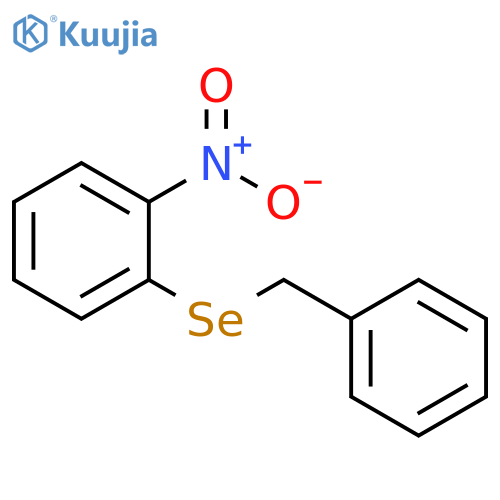 Benzene, 1-nitro-2-[(phenylmethyl)seleno]- structure