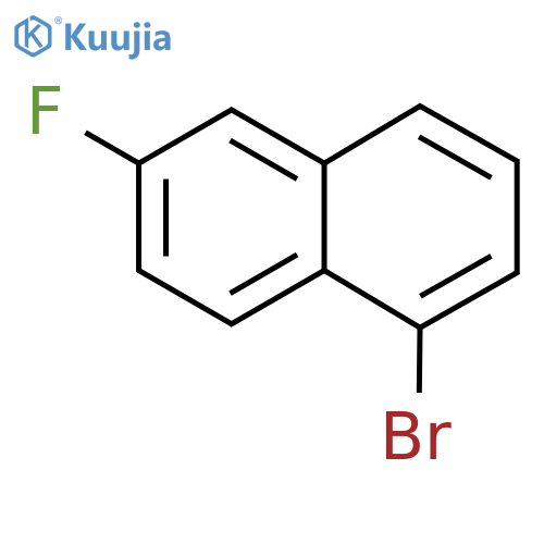 1-Bromo-6-fluoronaphthalene structure