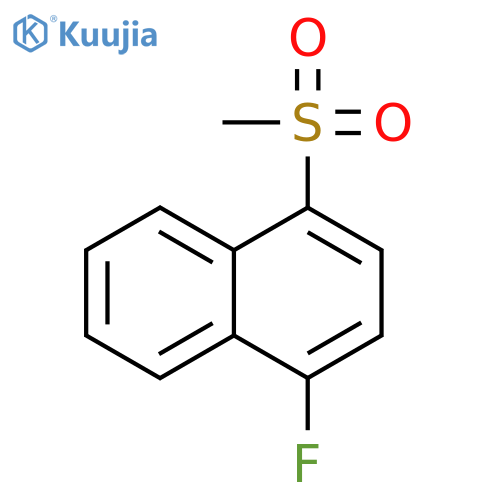 Naphthalene, 1-fluoro-4-(methylsulfonyl)- structure