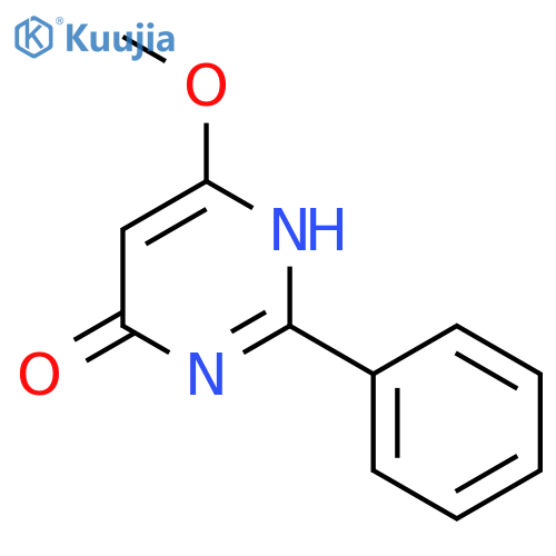 4(1H)-Pyrimidinone, 6-methoxy-2-phenyl- (9CI) structure