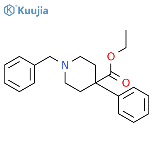 1-Benzyl-4-phenyl-4-piperidinecarboxylic Acid Ethyl Ester structure