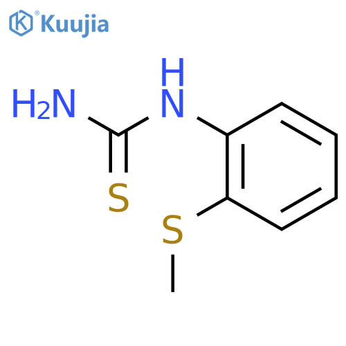 1-2-(Methylthio)phenyl-2-thiourea structure