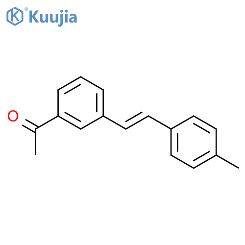 Ethanone, 1-[3-[2-(4-methylphenyl)ethenyl]phenyl]- structure