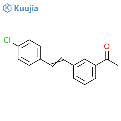 Ethanone, 1-[3-[2-(4-chlorophenyl)ethenyl]phenyl]- structure