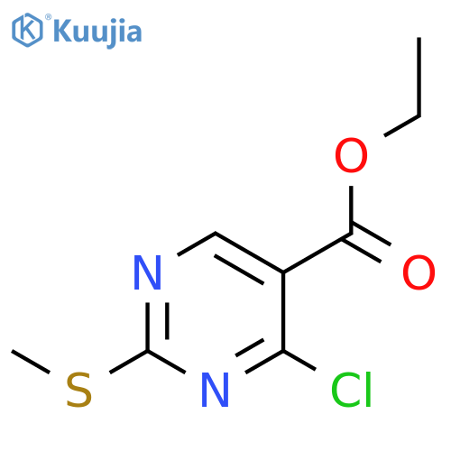 ethyl 4-chloro-2-(methylsulfanyl)pyrimidine-5-carboxylate structure