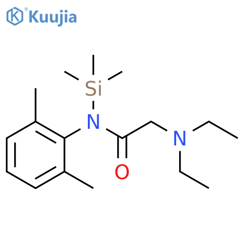 N-(2,6-dimethylphenyl)-N~2~,N~2~-diethyl-N-(trimethylsilyl)glycinamide structure