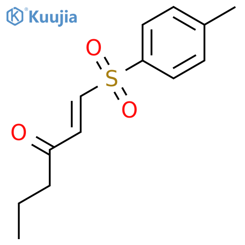 1-Hexen-3-one, 1-[(4-methylphenyl)sulfonyl]- structure
