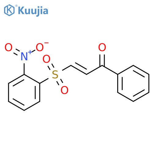 2-PROPEN-1-ONE, 3-[(2-NITROPHENYL)SULFONYL]-1-PHENYL- structure