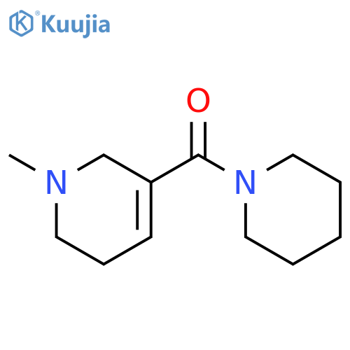 PIPERIDINE, 1-[(1,2,5,6-TETRAHYDRO-1-METHYL-3-PYRIDINYL)CARBONYL]- structure