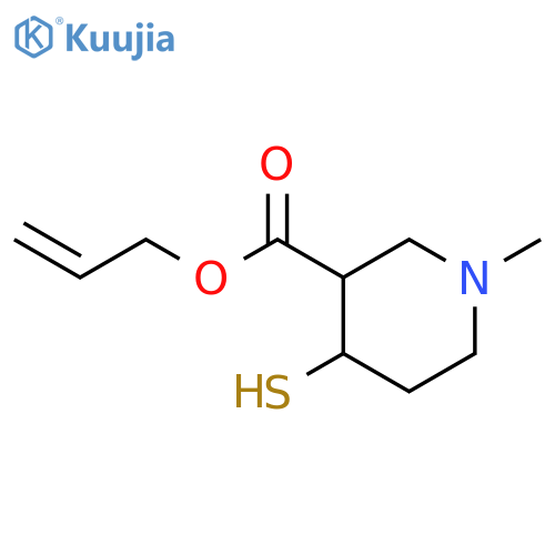 Prop-2-en-1-yl 1-methyl-4-sulfanylpiperidine-3-carboxylate structure