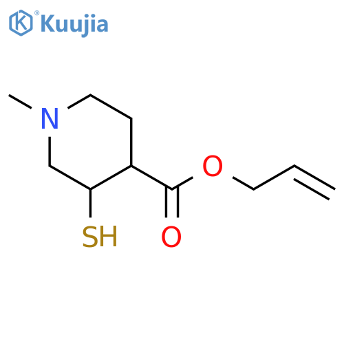 4-PIPERIDINECARBOXYLIC ACID, 3-MERCAPTO-1-METHYL-, 2-PROPENYL ESTER structure