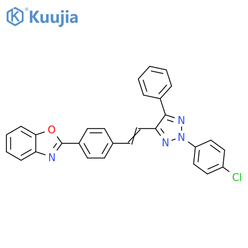 Benzoxazole,2-[4-[2-[2-(4-chlorophenyl)-5-phenyl-2H-1,2,3-triazol-4-yl]ethenyl]phenyl]- structure