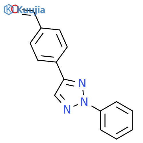 Benzaldehyde, 4-(2-phenyl-2H-1,2,3-triazol-4-yl)- structure