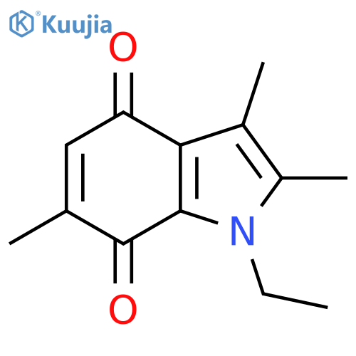 1H-Indole-4,7-dione, 1-ethyl-2,3,6-trimethyl- structure