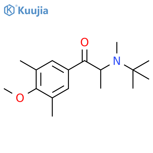 1-Propanone,2-[(1,1-dimethylethyl)methylamino]-1-(4-methoxy-3,5-dimethylphenyl)- structure