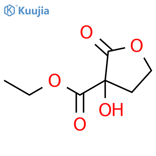 3-FURANCARBOXYLIC ACID, TETRAHYDRO-3-HYDROXY-2-OXO-, ETHYL ESTER structure