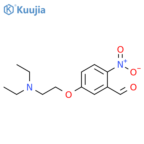 Benzaldehyde, 5-[2-(diethylamino)ethoxy]-2-nitro- structure