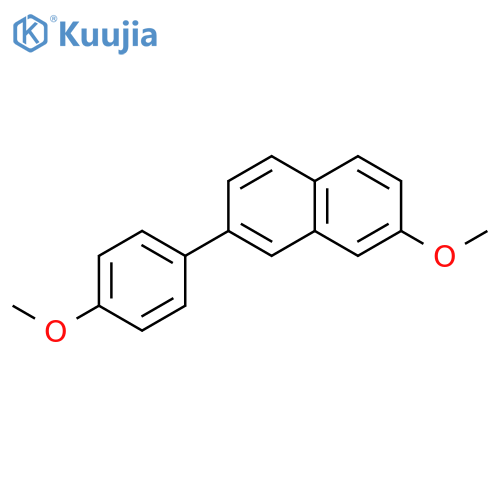 Naphthalene, 2-methoxy-7-(4-methoxyphenyl)- structure