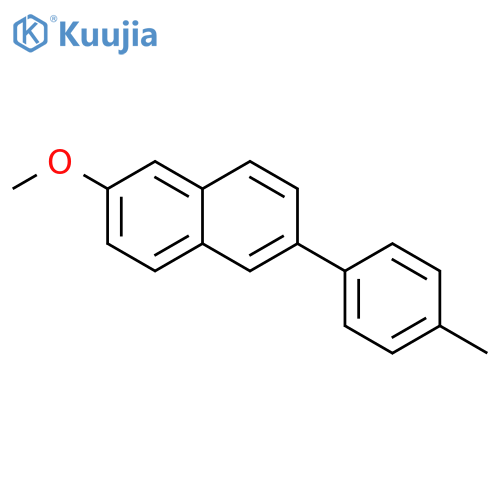 Naphthalene, 2-methoxy-6-(4-methylphenyl)- structure