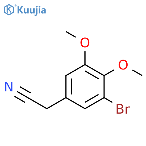 Benzeneacetonitrile, 3-bromo-4,5-dimethoxy- structure