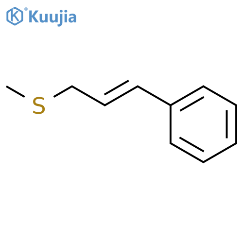 Benzene, [(1E)-3-(methylthio)-1-propenyl]- structure