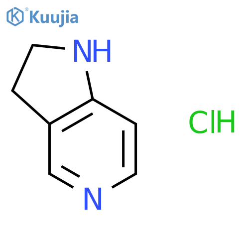 2,3-dihydro-1H-pyrrolo[3,2-c]pyridine;hydrochloride structure