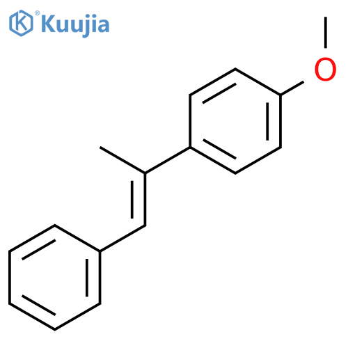 Benzene, 1-methoxy-4-[(1E)-1-methyl-2-phenylethenyl]- structure