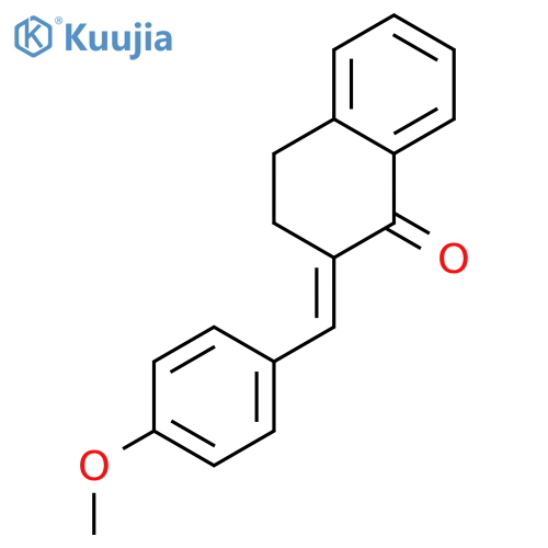1(2H)-Naphthalenone,3,4-dihydro-2-[(4-methoxyphenyl)methylene]-, (2E)- structure