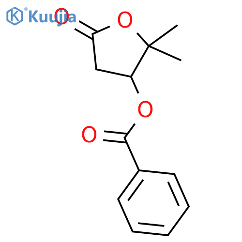 2(3H)-Furanone, 4-(benzoyloxy)dihydro-5,5-dimethyl- structure