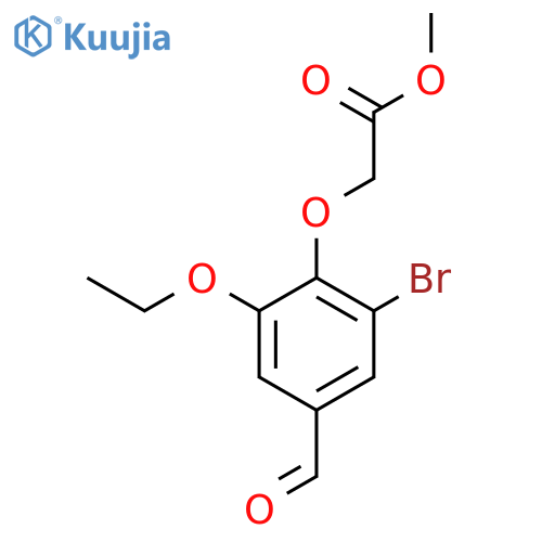 Methyl 2-(2-bromo-6-ethoxy-4-formylphenoxy)acetate structure