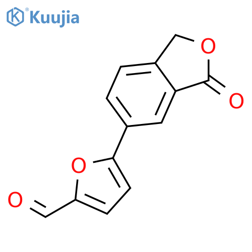 5-(3-Oxo-1,3-dihydro-2-benzofuran-5-yl)-2-furaldehyde structure