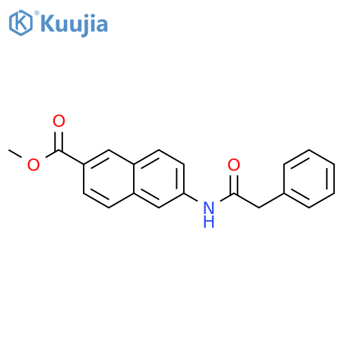 2-NAPHTHALENECARBOXYLIC ACID, 6-[(PHENYLACETYL)AMINO]-, METHYL ESTER structure