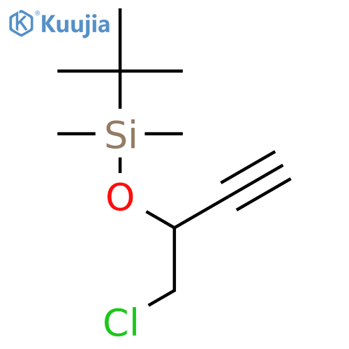 Silane, [[1-(chloromethyl)-2-propynyl]oxy](1,1-dimethylethyl)dimethyl- structure