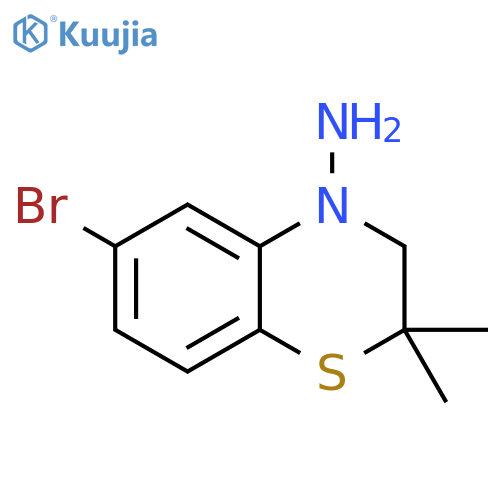 4H-1,4-Benzothiazin-4-amine, 6-bromo-2,3-dihydro-2,2-dimethyl- structure