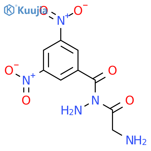 Glycine, N-(3,5-dinitrobenzoyl)-, hydrazide structure