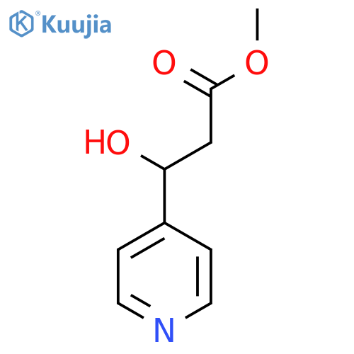 methyl 3-hydroxy-3-(pyridin-4-yl)propanoate structure