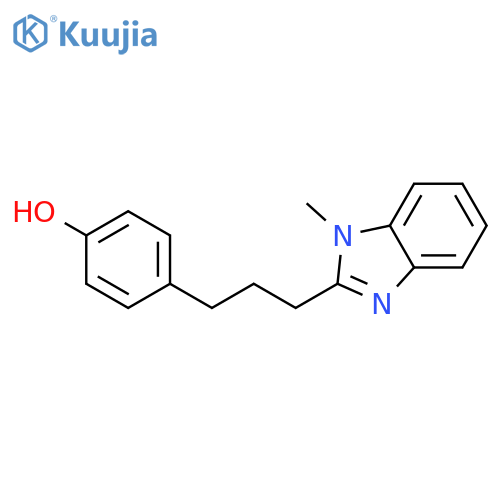 PHENOL, 4-[3-(1-METHYL-1H-BENZIMIDAZOL-2-YL)PROPYL]- structure