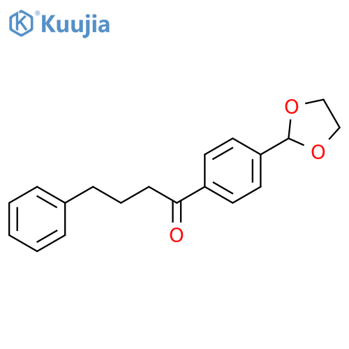 1-Butanone, 1-[4-(1,3-dioxolan-2-yl)phenyl]-4-phenyl- structure