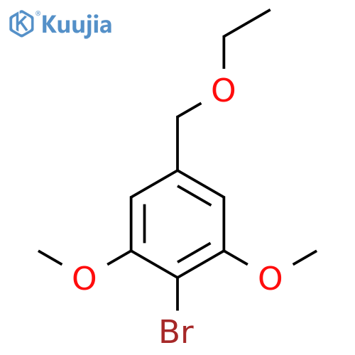 Benzene, 2-bromo-5-(ethoxymethyl)-1,3-dimethoxy- structure