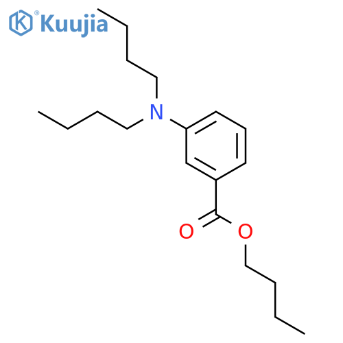 Benzoic acid, 3-(dibutylamino)-, butyl ester structure