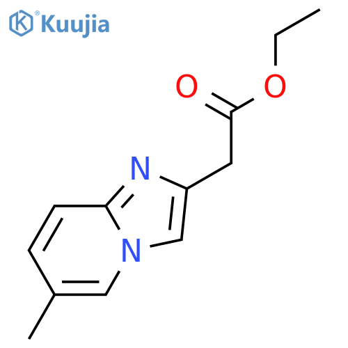 6-methyl-Imidazo[1,2-a]pyridine-2-acetic acid ethyl ester structure