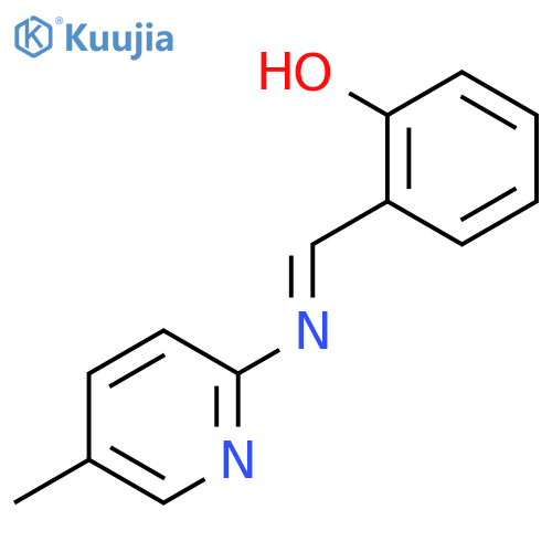 Phenol, 2-[[(5-methyl-2-pyridinyl)imino]methyl]- structure