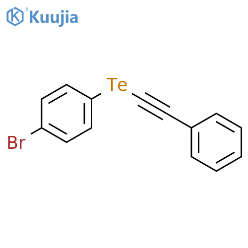 BENZENE, 1-BROMO-4-[(PHENYLETHYNYL)TELLURO]- structure